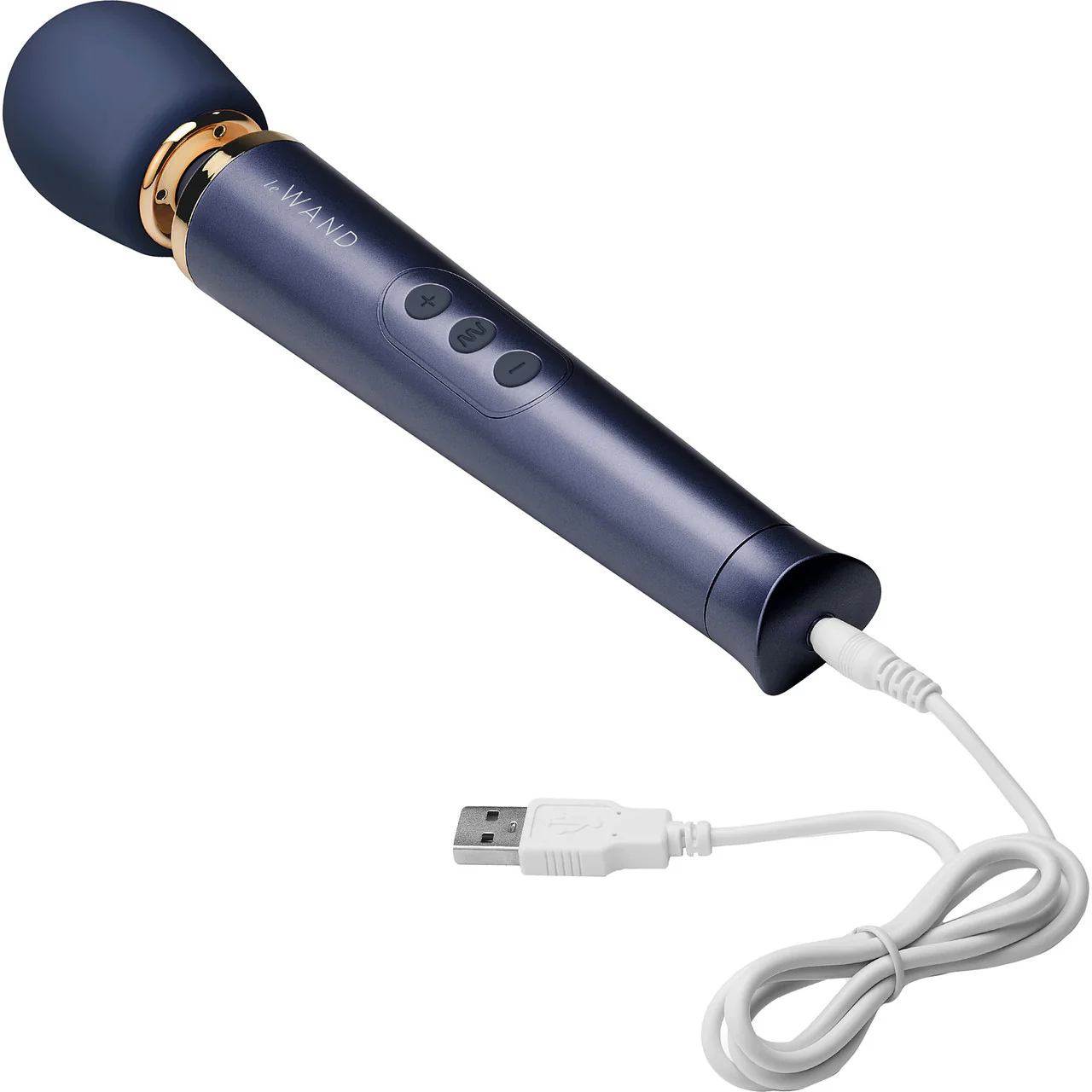 Le Wand Petite Rechargeable Vibrating Body Massager - Navy - Image 5