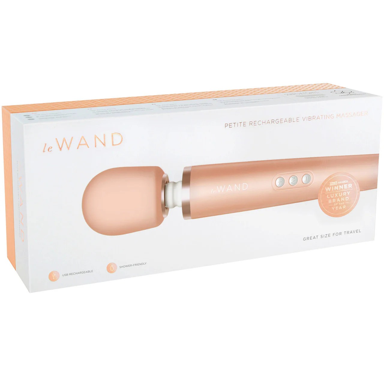 Le Wand Petite Rechargeable Vibrating Body Massager - Rose Gold - Image 7