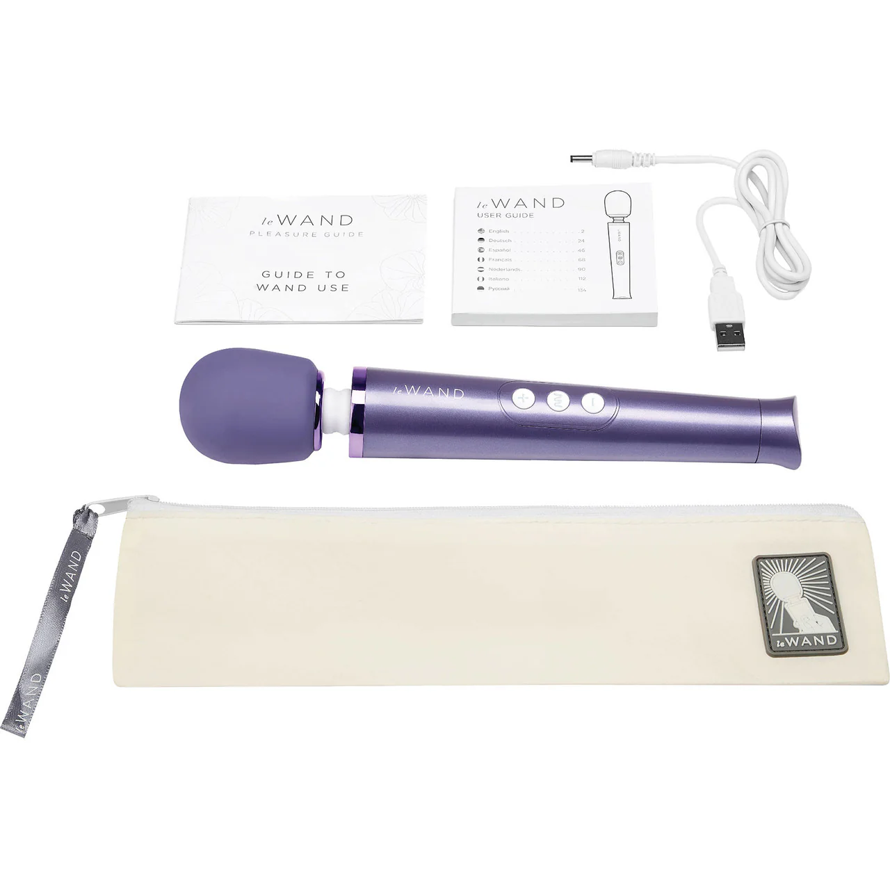 Le Wand Petite Rechargeable Vibrating Body Massager - Violet - Image 5