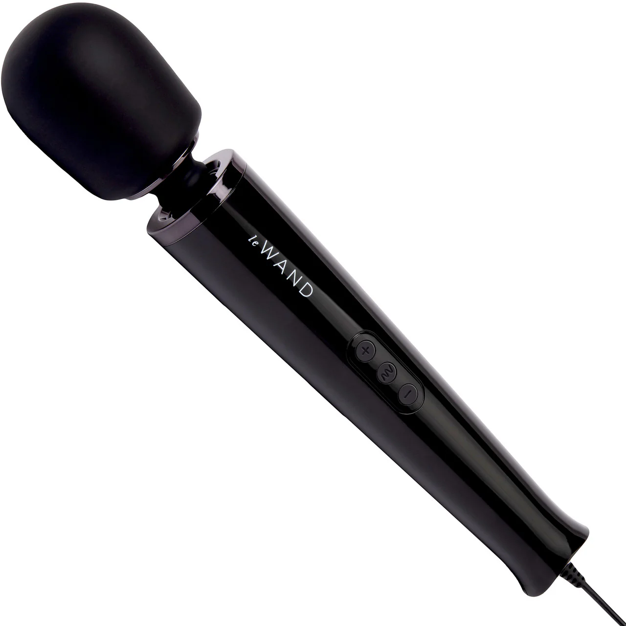 Le Wand Plug-In Vibrating Body Massager - Black - Image 6