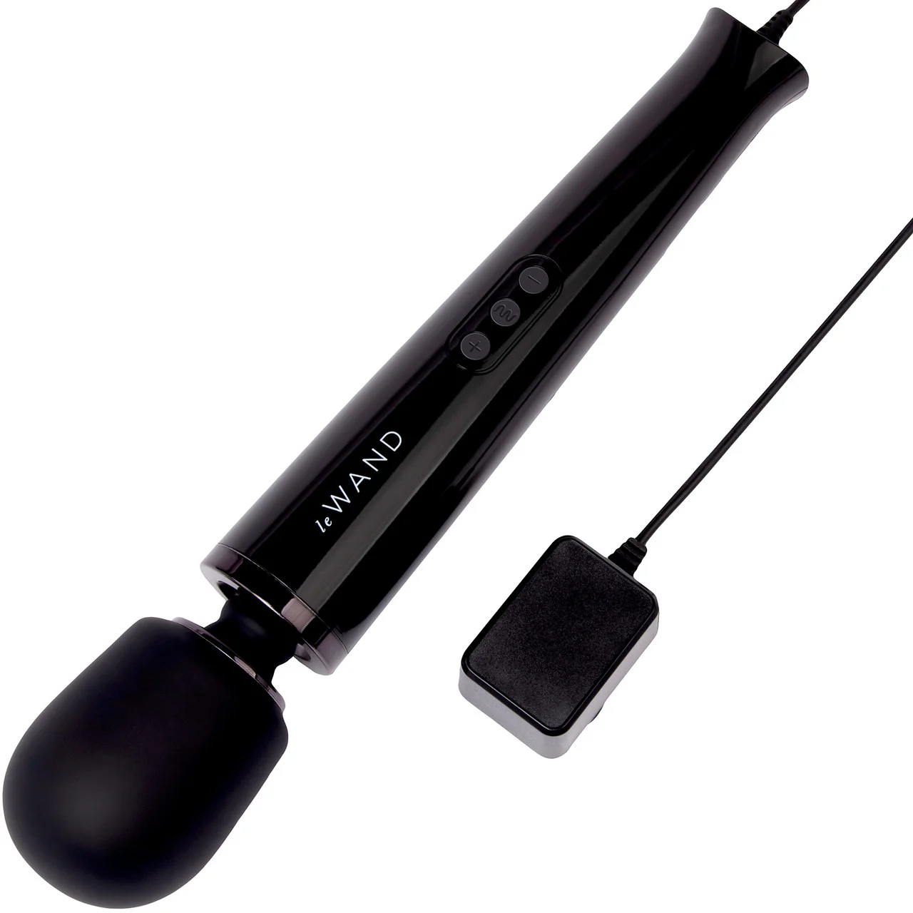 Le Wand Plug-In Vibrating Body Massager - Black - Image 7