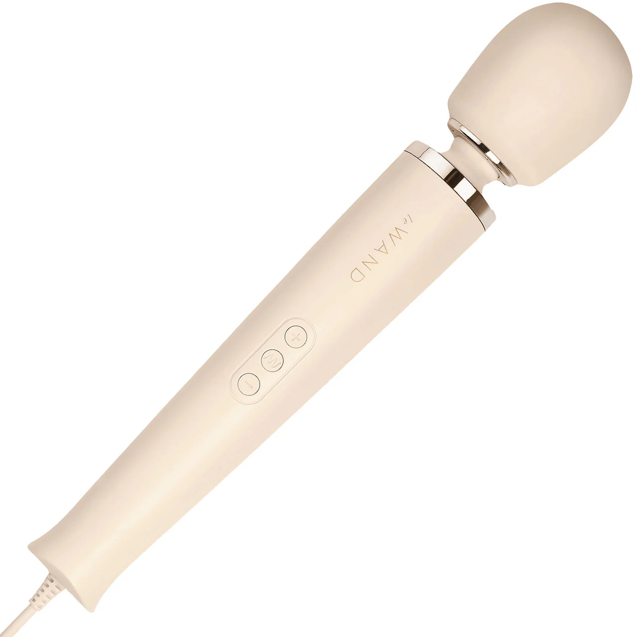 Le Wand Plug-In Vibrating Body Massager - Cream - Image 3
