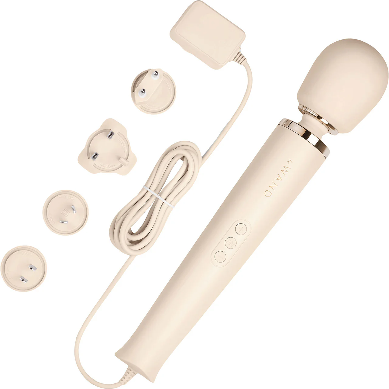 Le Wand Plug-In Vibrating Body Massager - Cream - Image 5