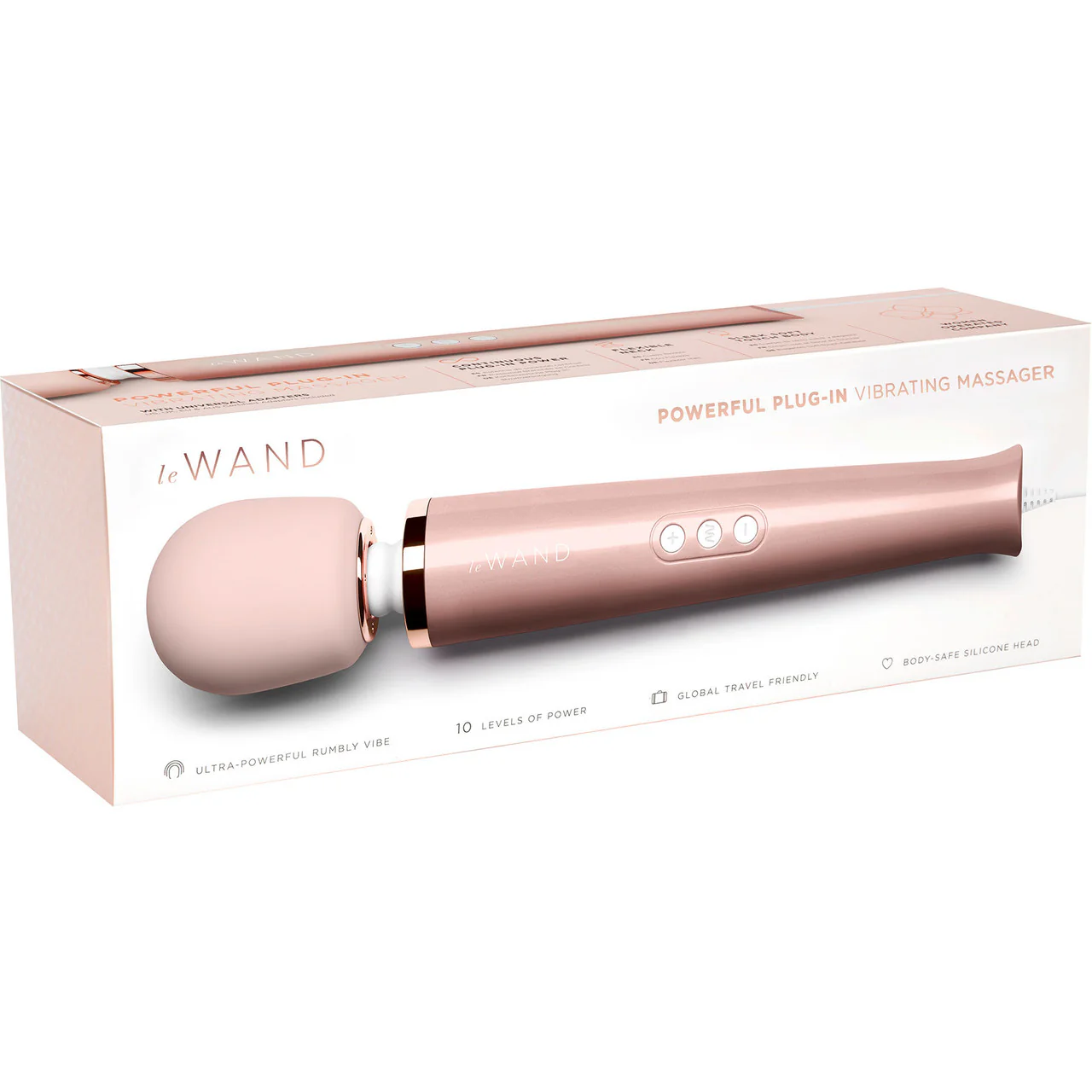Le Wand Plug-In Vibrating Body Massager - Rose Gold - Image 6