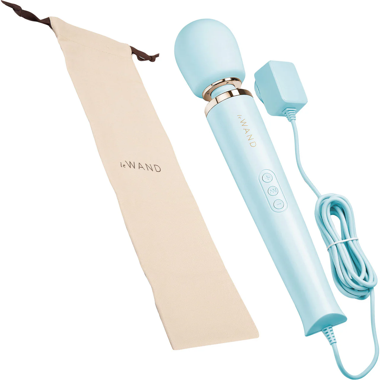 Le Wand Plug-In Vibrating Body Massager - Sky Blue - Image 5