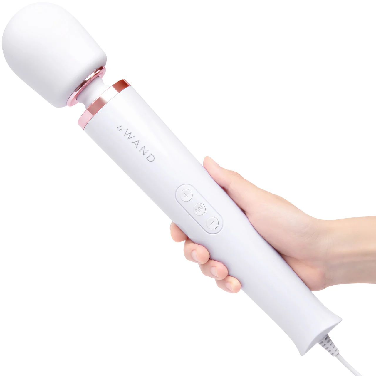 Le Wand Plug-In Vibrating Body Massager - White - Image 2