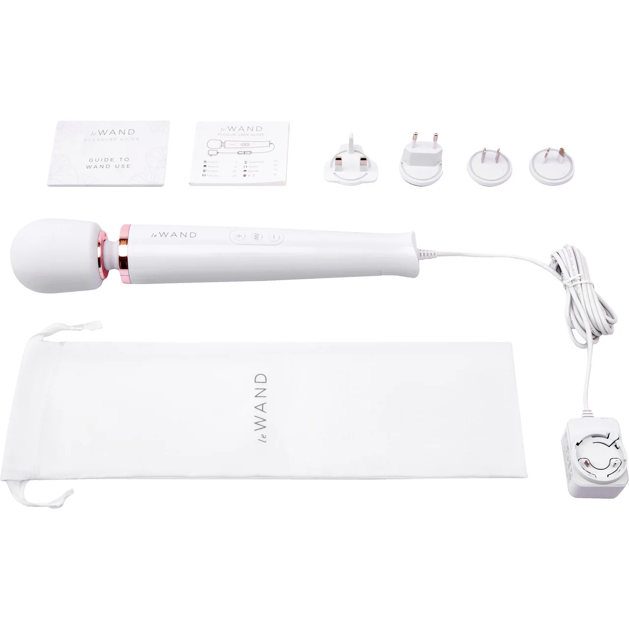 Le Wand Plug-In Vibrating Body Massager - White - Image 9