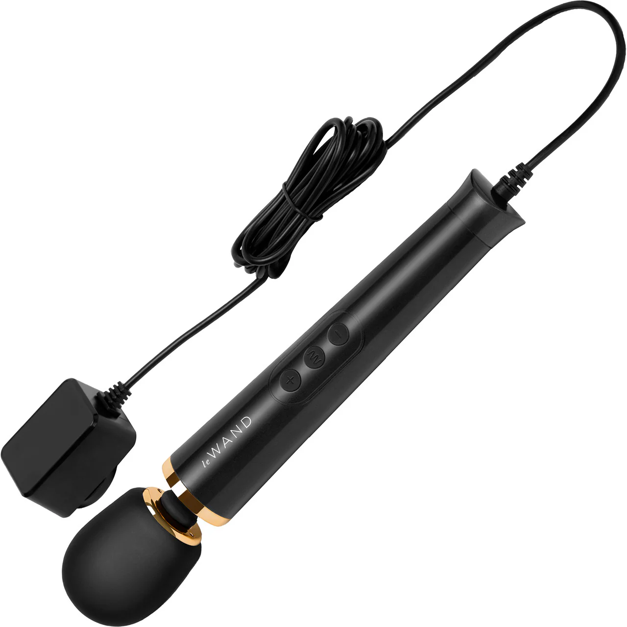 Le Wand Powerful Petite Plug-In Vibrating Body Massager - Black - Image 3