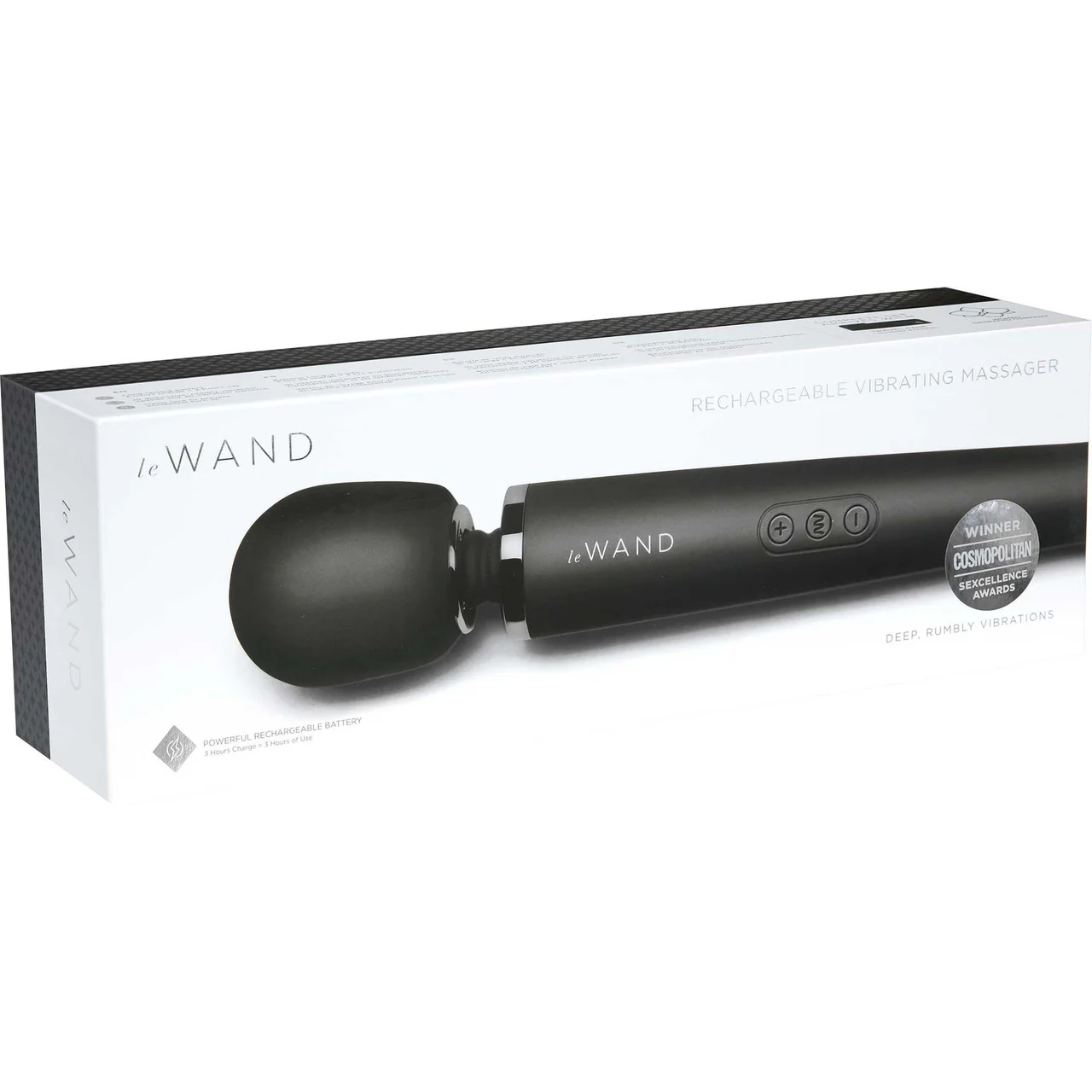 Le Wand Rechargeable Vibrating Body Massager - Black - Image 7