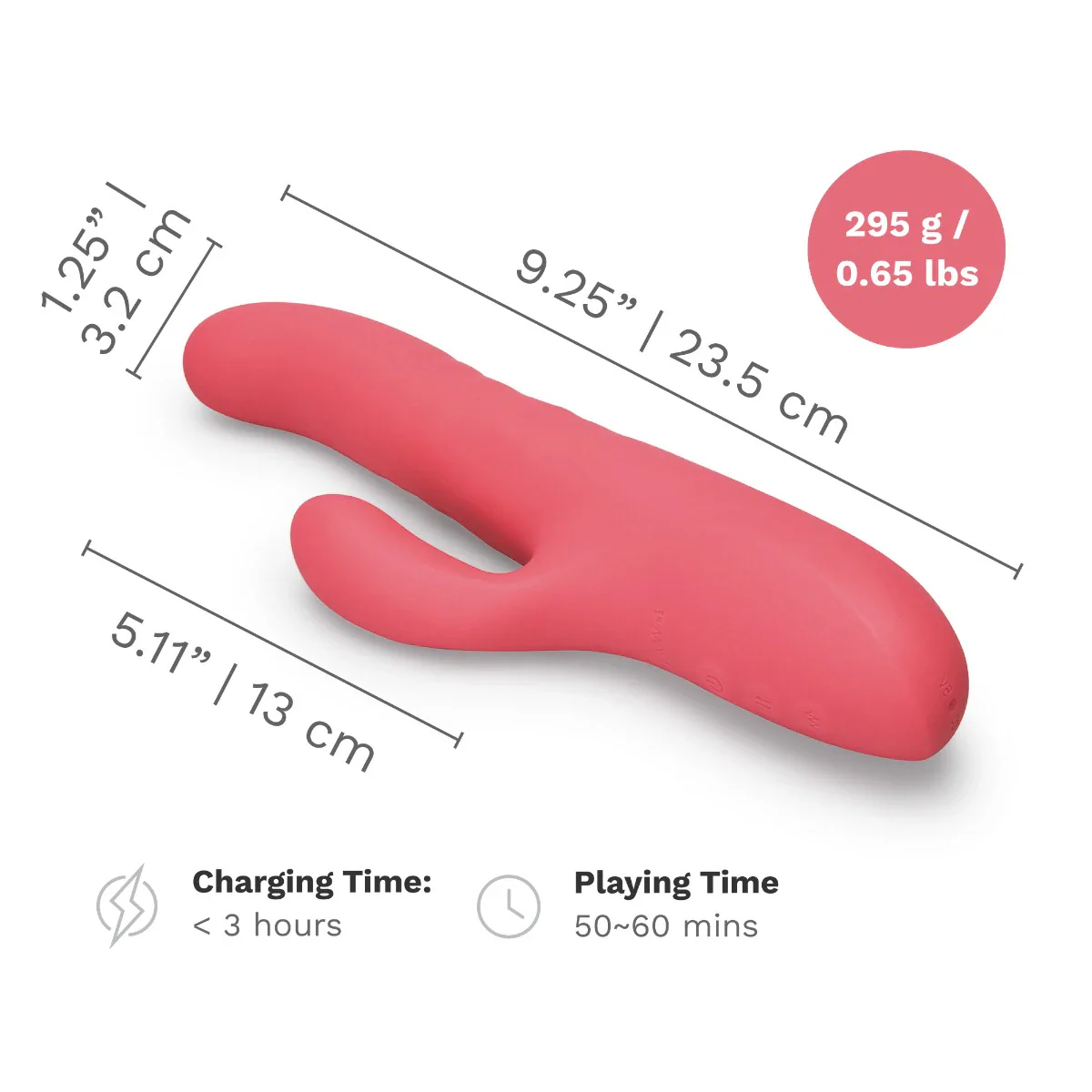 Le Wand Thrust Rechargeable Thrusting Silicone Rabbit Vibrator - Image 14