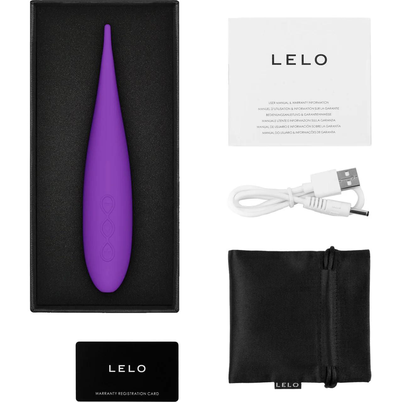 LELO DOT Travel Revolutionary Clitoral Pinpoint Silicone Waterproof Rechargeable Vibrator - Purple - Image 3