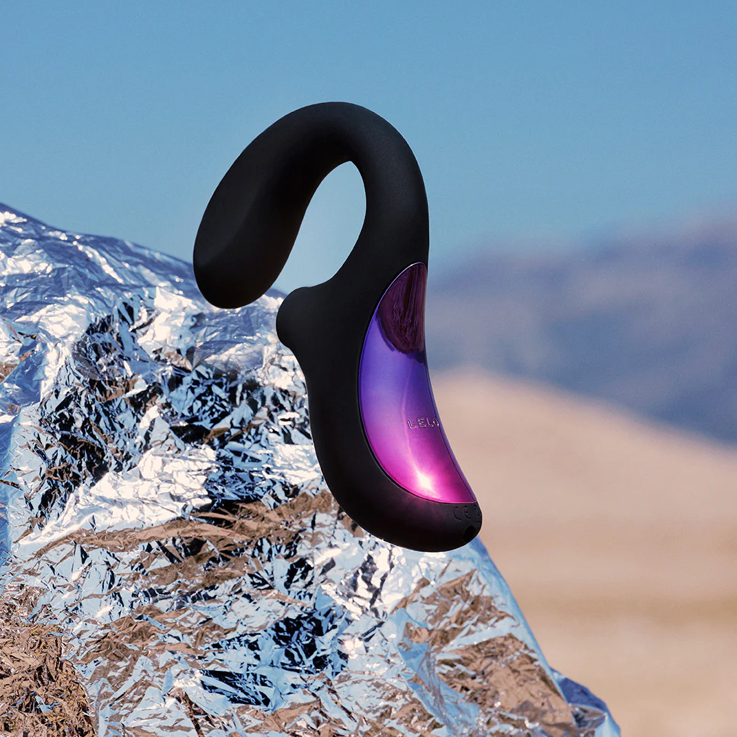 LELO ENIGMA Rechargeable Silicone Dual Stimulation Pressure Wave Vibrator - Black - Image 5