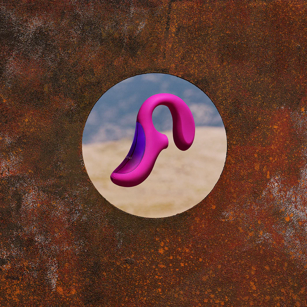 LELO ENIGMA Rechargeable Silicone Dual Stimulation Pressure Wave Vibrator - Deep Rose - Image 4
