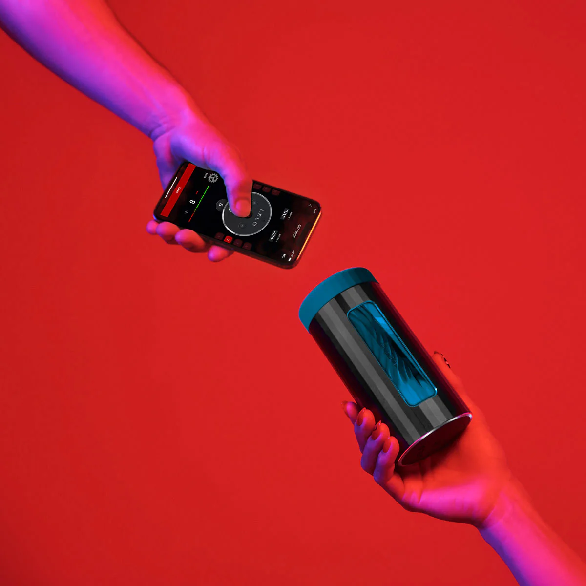 LELO F1S V3 XL Pleasure Console AI App Enabled Silicone Pulsing & Vibrating Penis Masturbator - Teal - Image 3