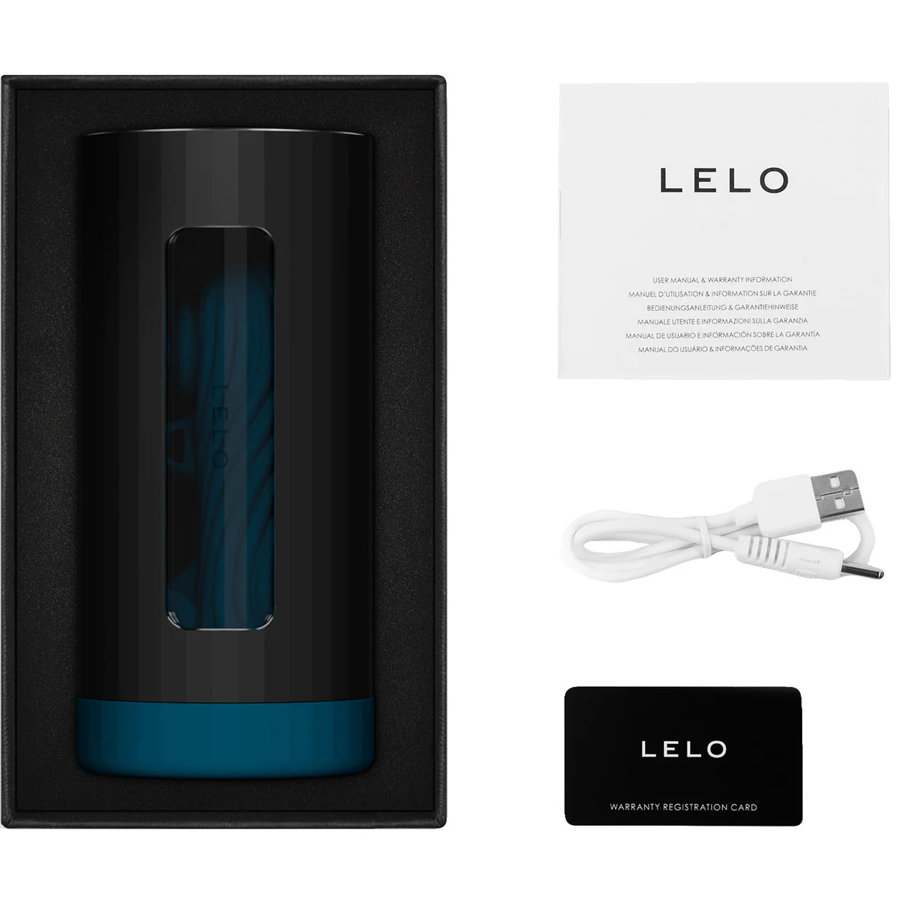 LELO F1S V3 XL Pleasure Console AI App Enabled Silicone Pulsing & Vibrating Penis Masturbator - Teal - Image 4