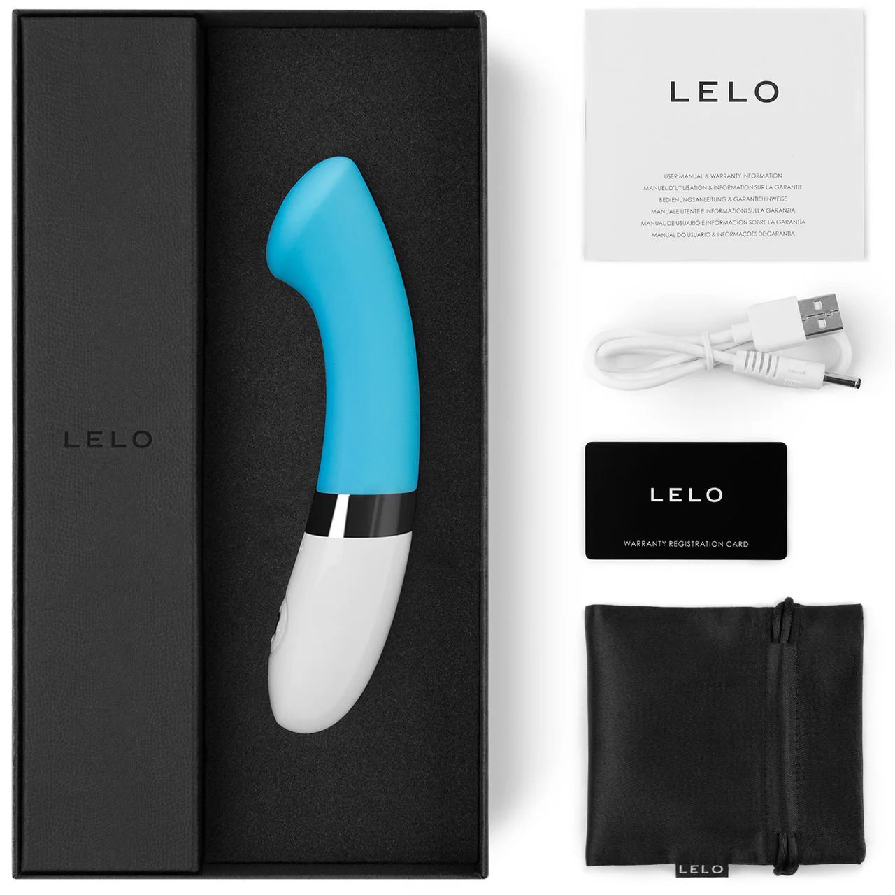 LELO GIGI 2 Waterproof Rechargeable G-Spot Vibrator - Turquoise - Image 3