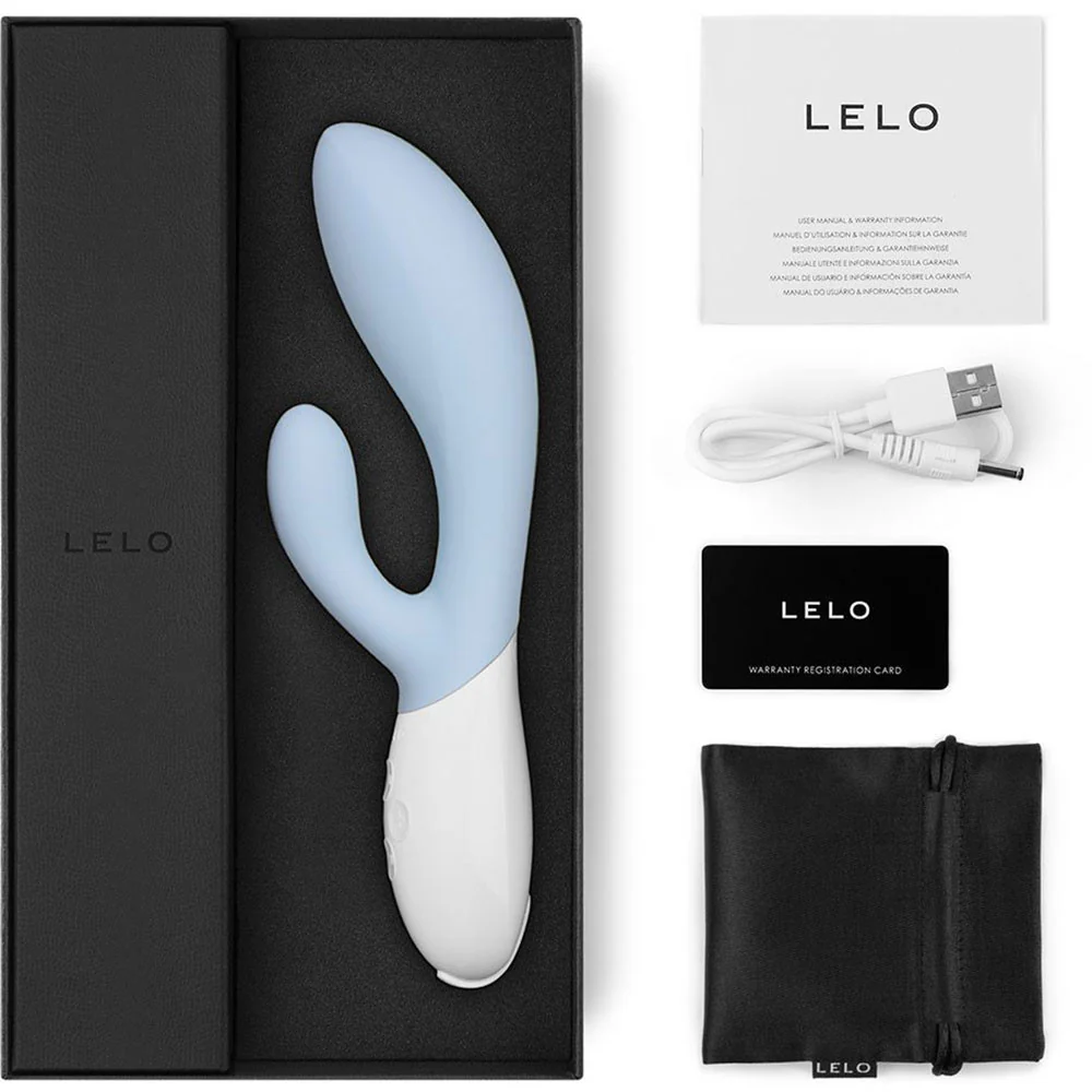 LELO Ina 3 Silicone Rechargeable Dual-Stimulation Vibrator - Seafoam - Image 6