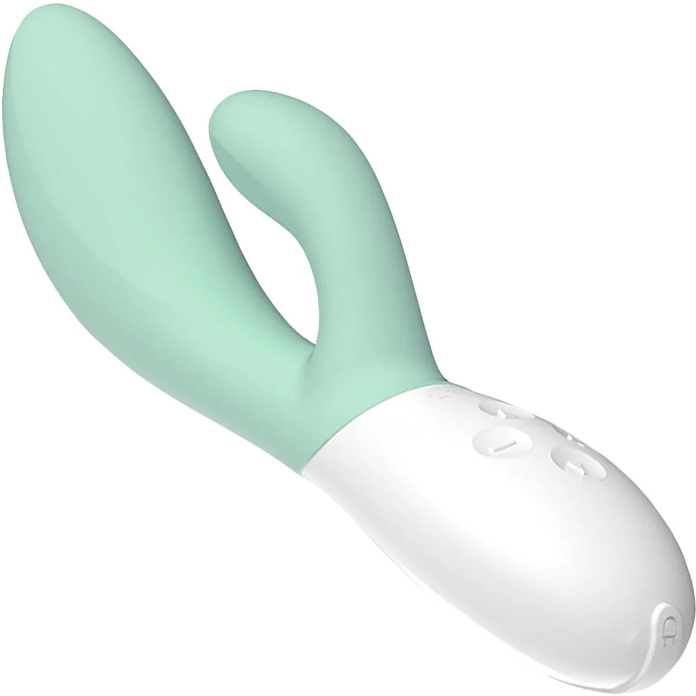 LELO Ina 3 Silicone Rechargeable Dual-Stimulation Vibrator - Seaweed - Image 2