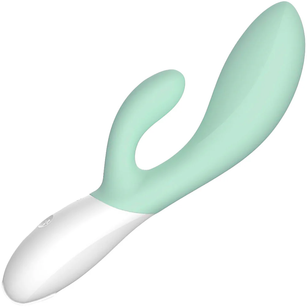LELO Ina 3 Silicone Rechargeable Dual-Stimulation Vibrator - Seaweed - Image 5