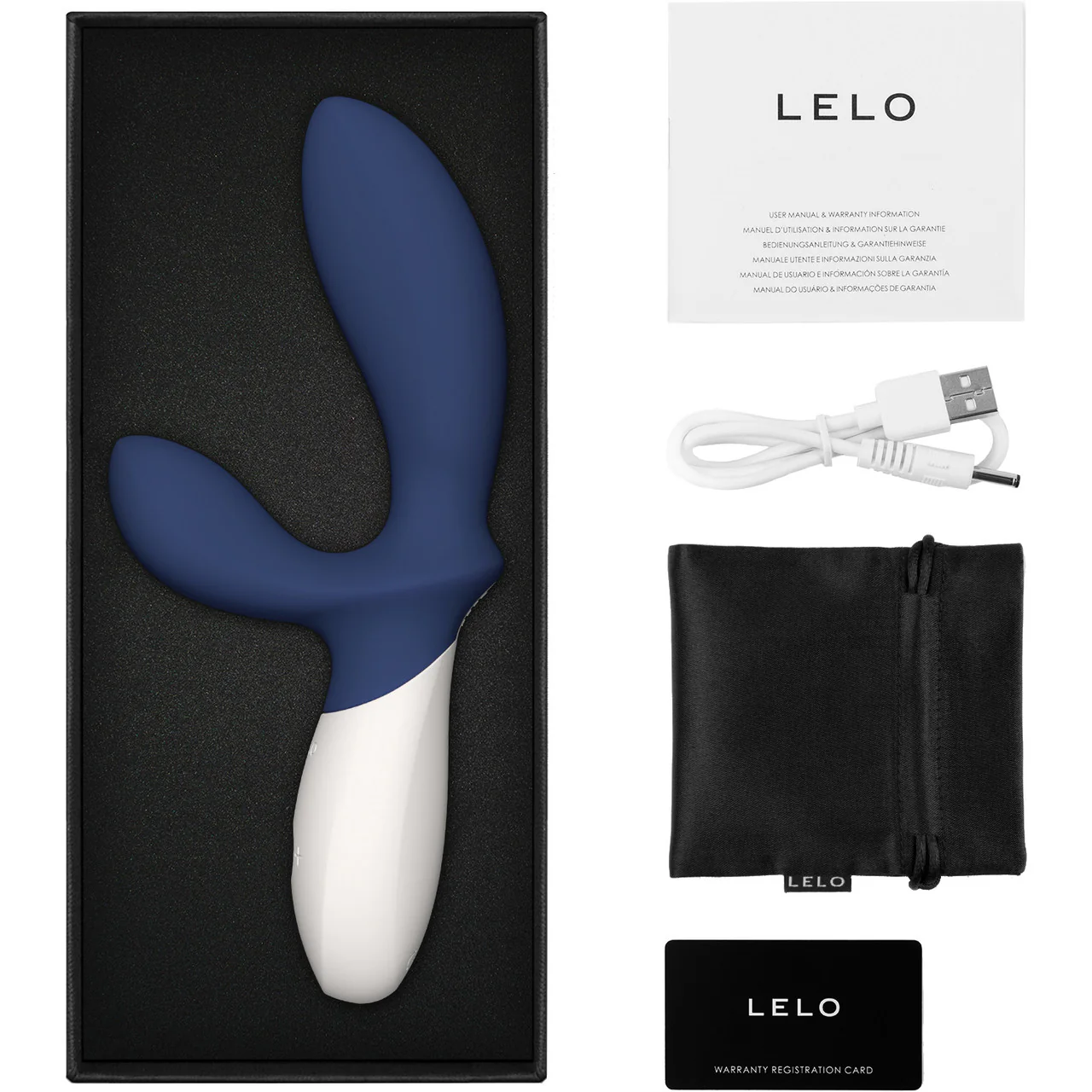 LELO LOKI WAVE 2 Rechargeable Waterproof Prostate Massager - Base Blue - Image 3