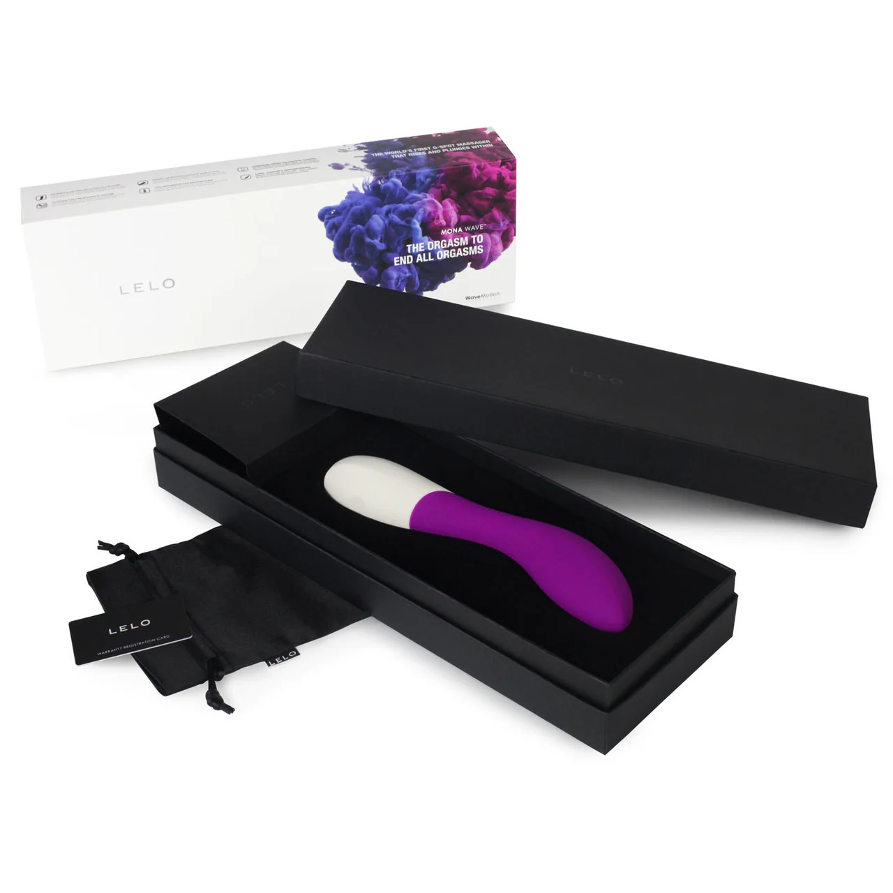 LELO MONA WAVE Rechargeable Silicone G-Spot Stimulator - Deep Rose - Image 3