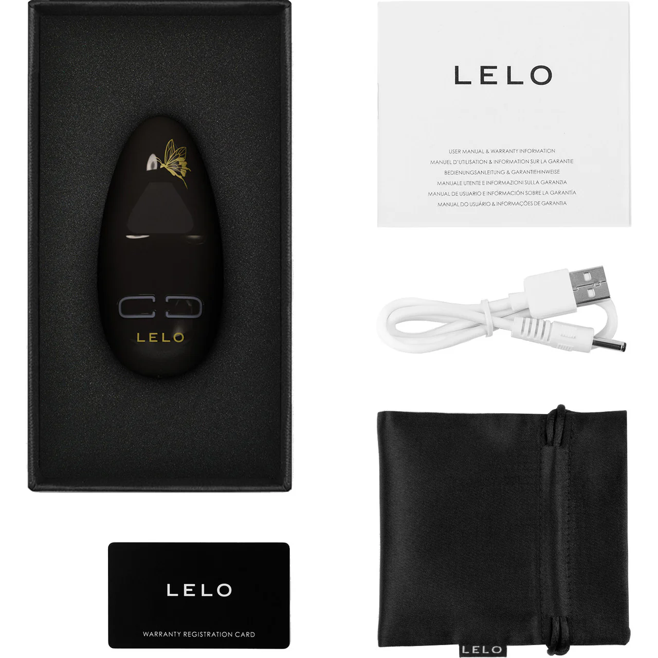 LELO NEA 3 Luxury Rechargeable Waterproof Vibrator - Pitch Black - Image 3