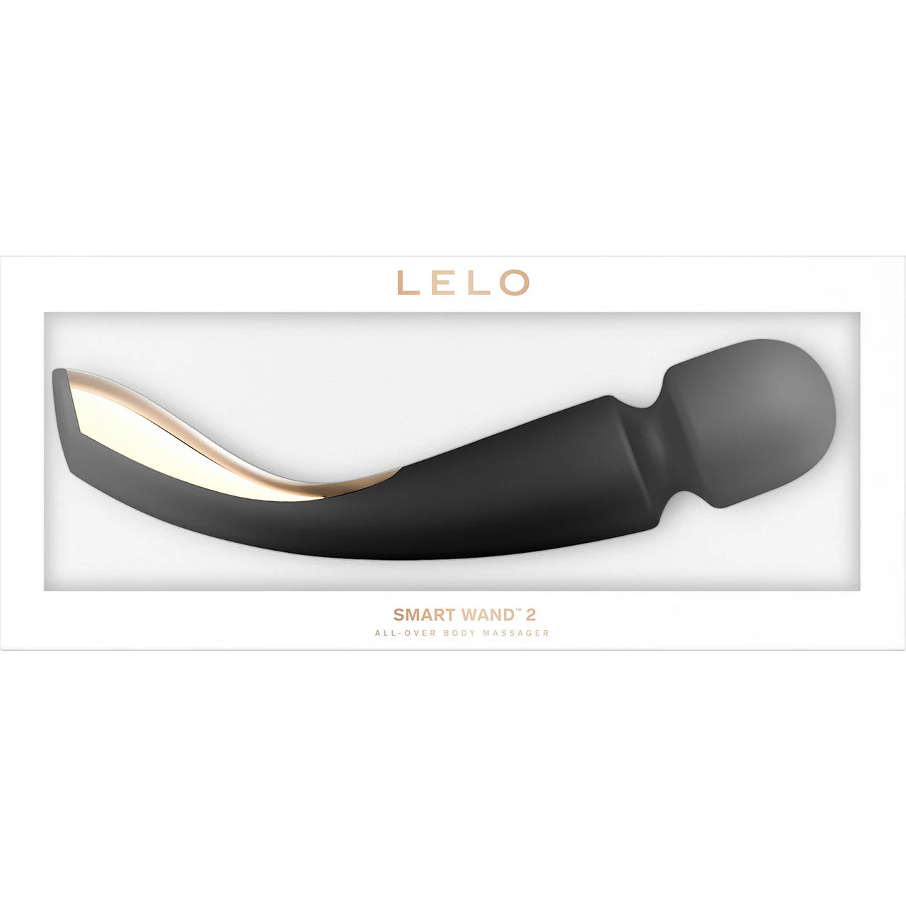 LELO Smart Wand 2 Large Rechargeable Wand Style Vibrator - Black - Image 3