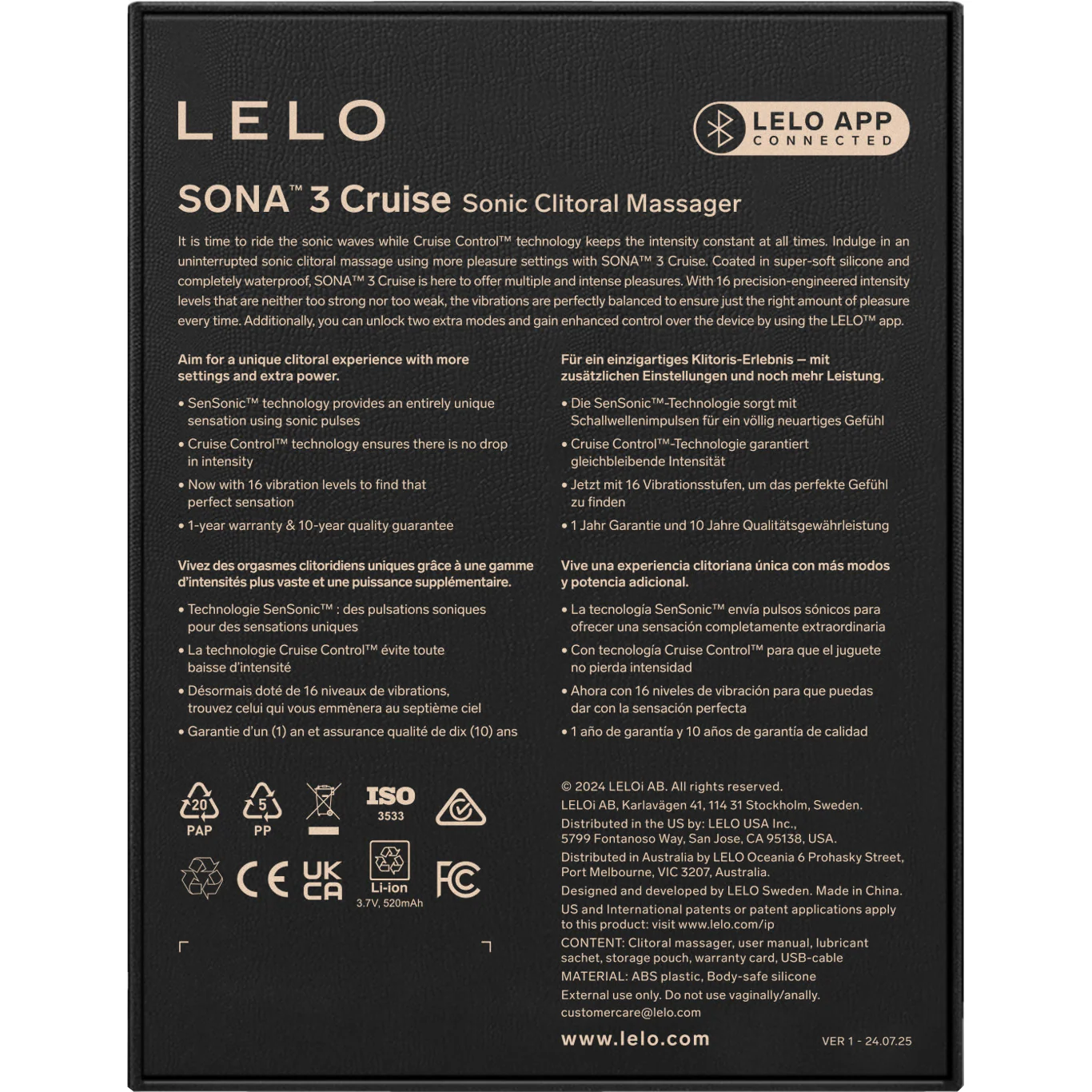 LELO SONA™ 3 Cruise Sonic Clitoral Massager - Image 19
