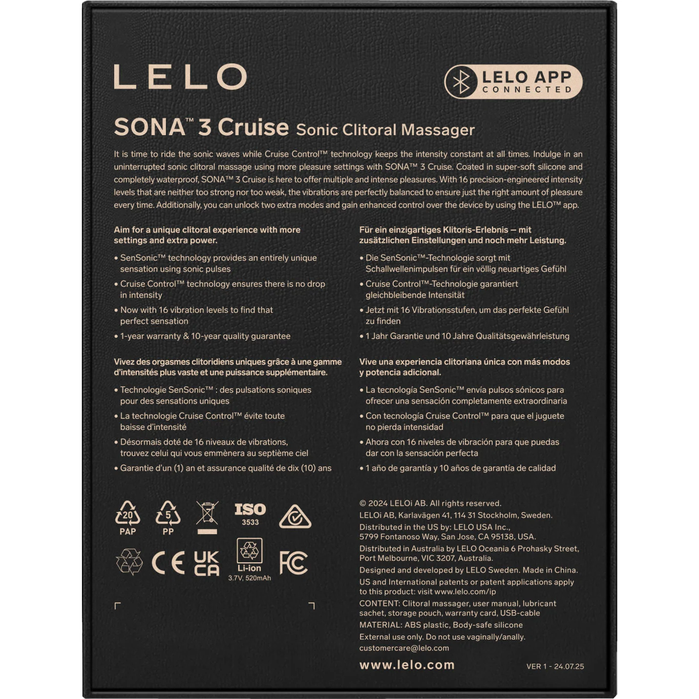 LELO SONA™ 3 Cruise Sonic Clitoral Massager - Image 7