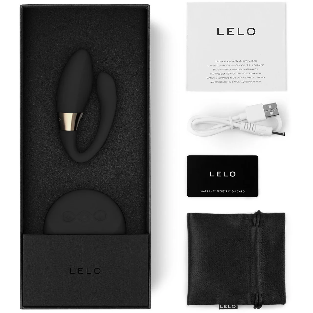 LELO TIANI Duo Rechargeable Silicone Waterproof Couples Vibrator With Remote - Black - Image 10