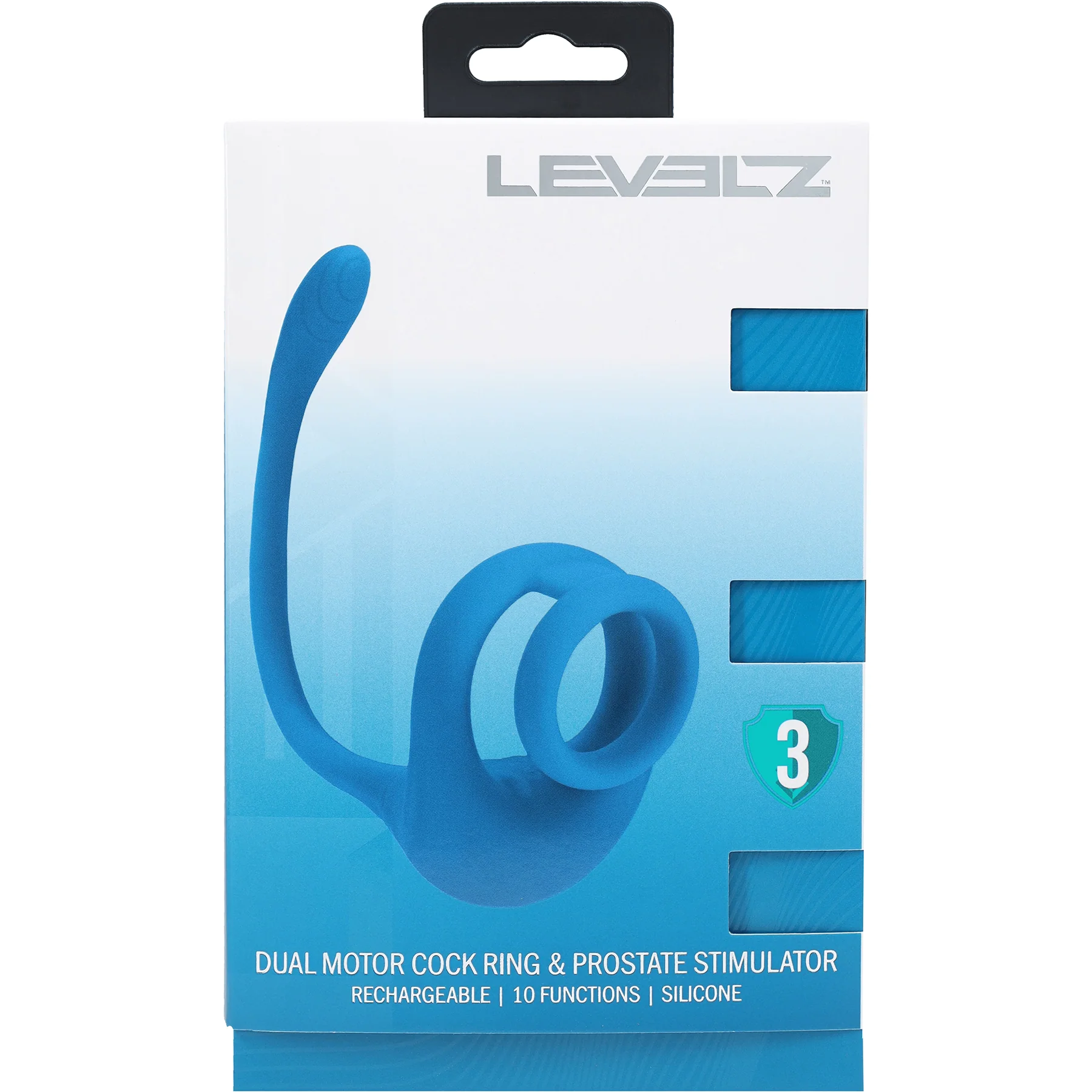 LEVELZ Dual Motor Silicone Cock Ring with Prostate Stimulator - Image 4