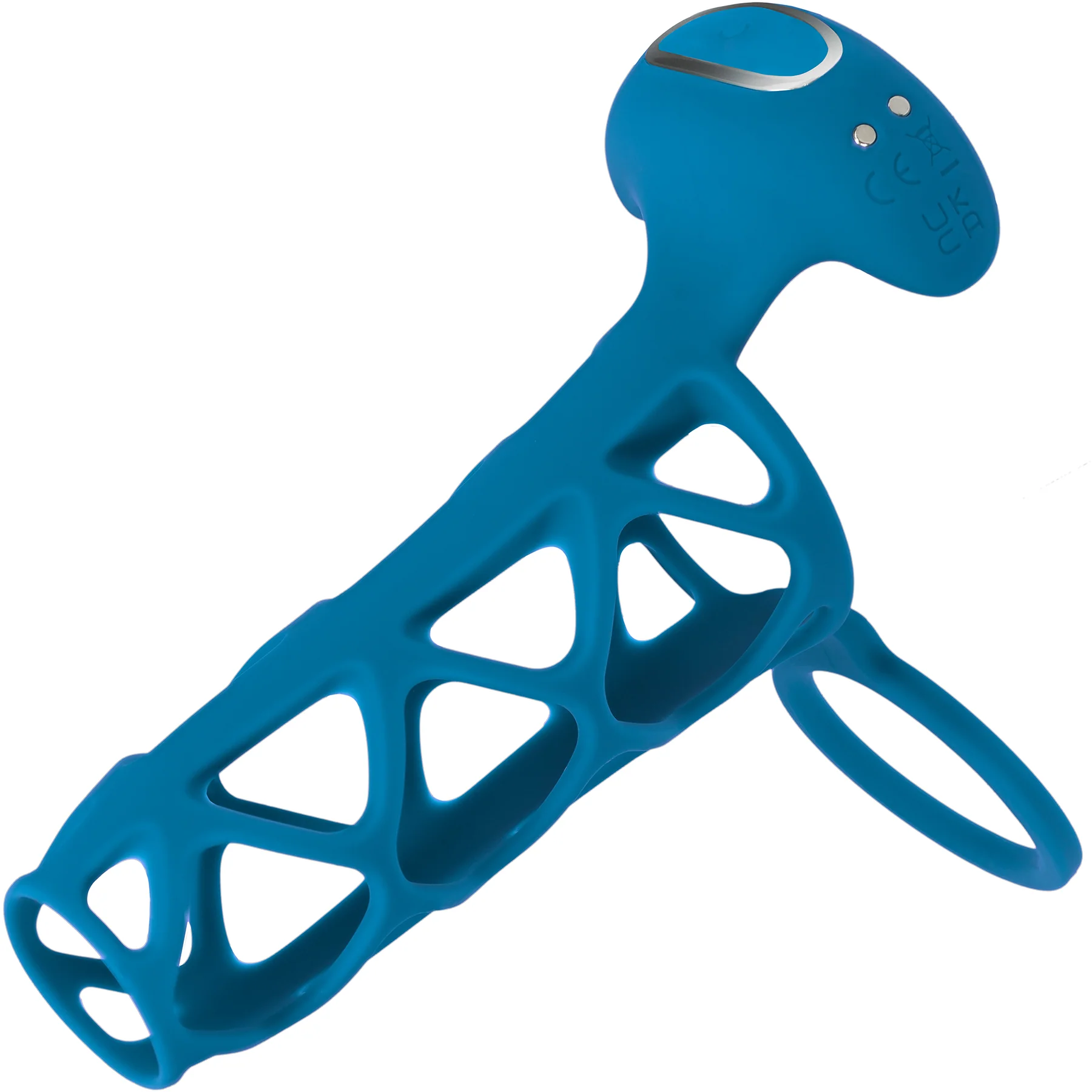 LEVELZ Vibrating Cage Silicone Cock Sleeve & Ball Ring - Image 4