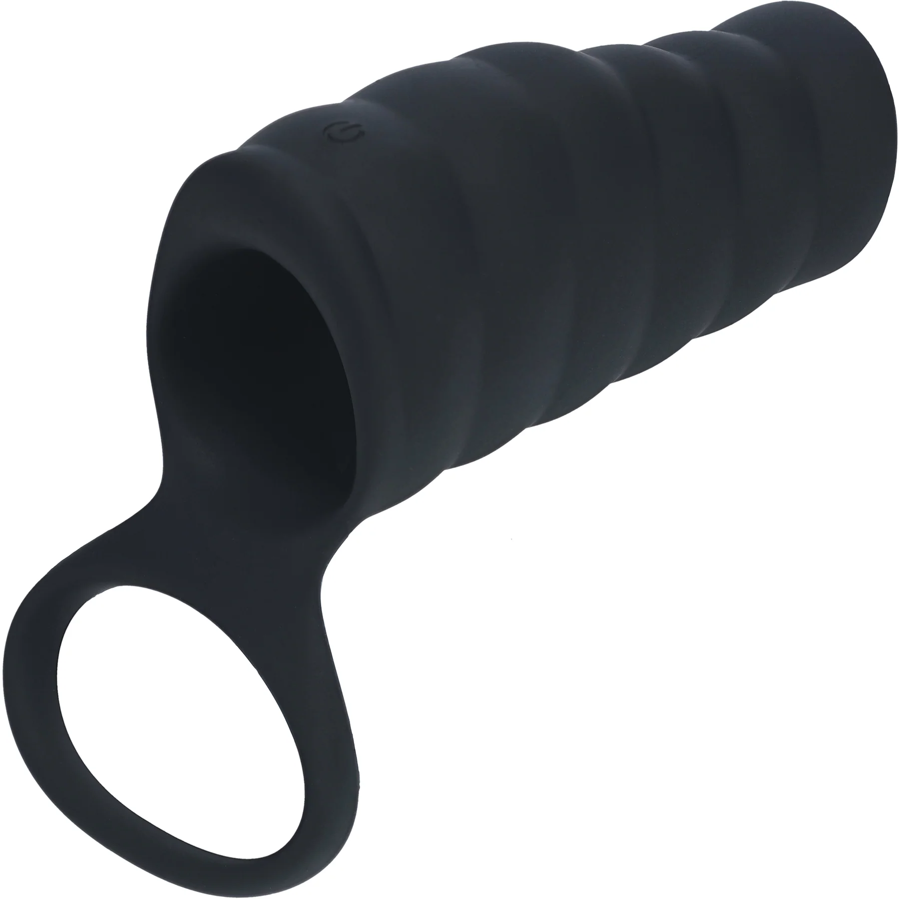 LEVELZ Vibrating Ribbed Silicone Cock Sleeve & Ball Ring