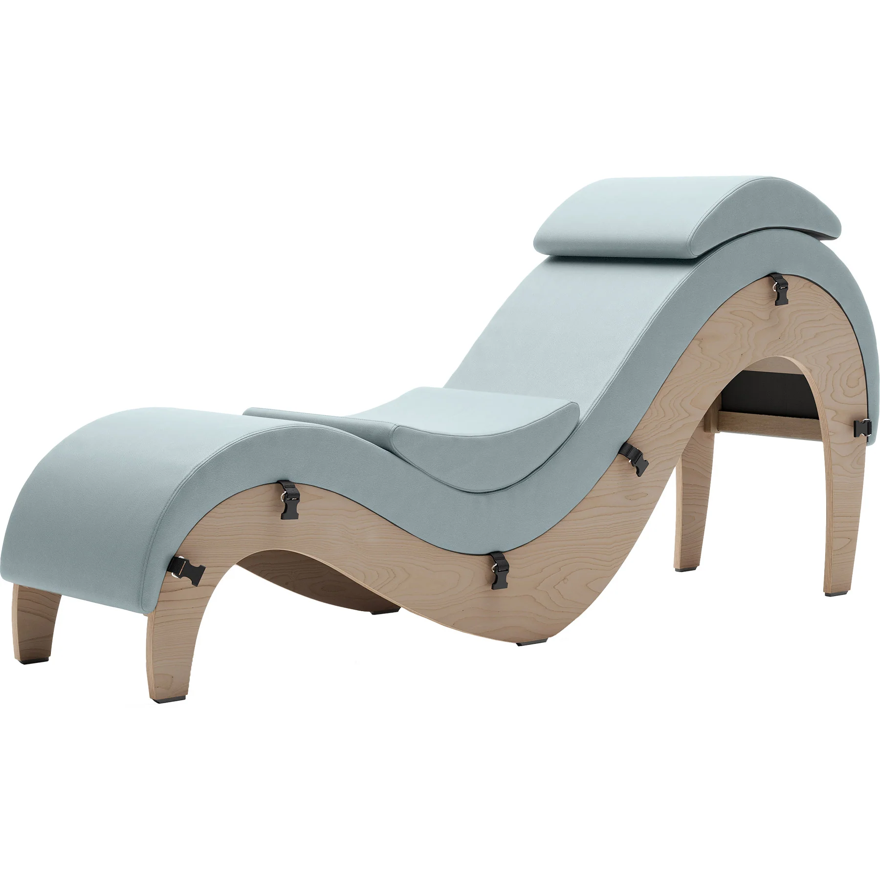 Liberator Supervio Luxury Chaise With Cuff Kit Restraints - Wood & SynLeather™ - Image 18