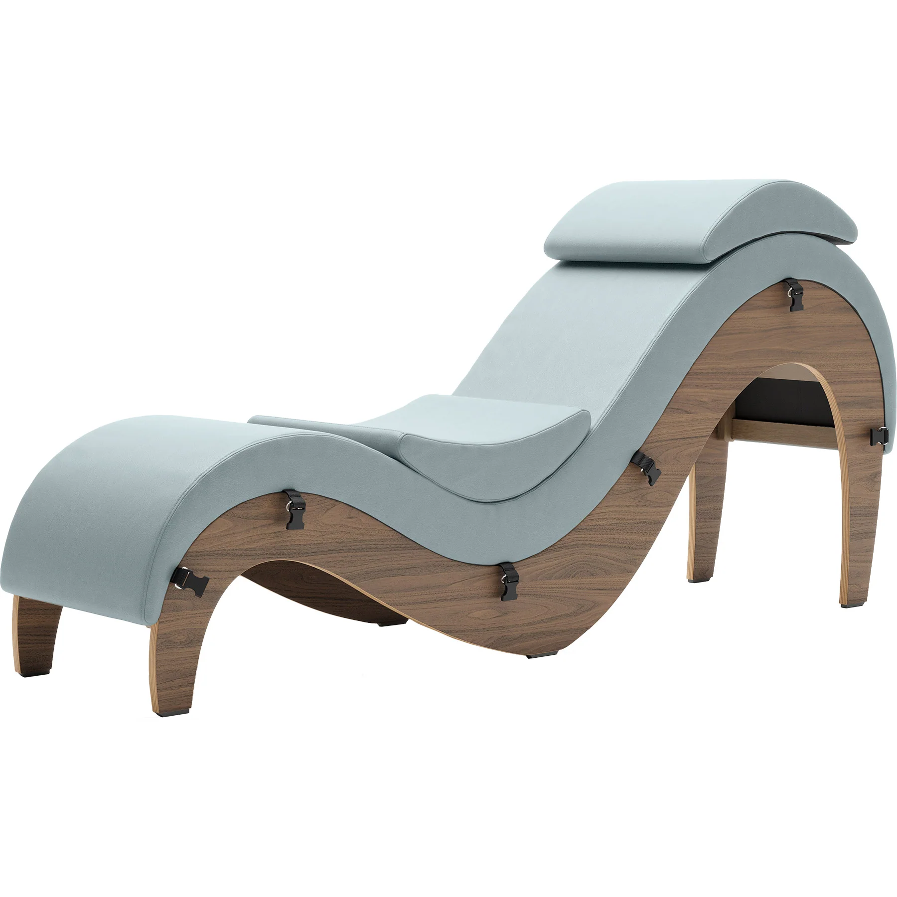 Liberator Supervio Luxury Chaise With Cuff Kit Restraints - Wood & SynLeather™ - Image 20