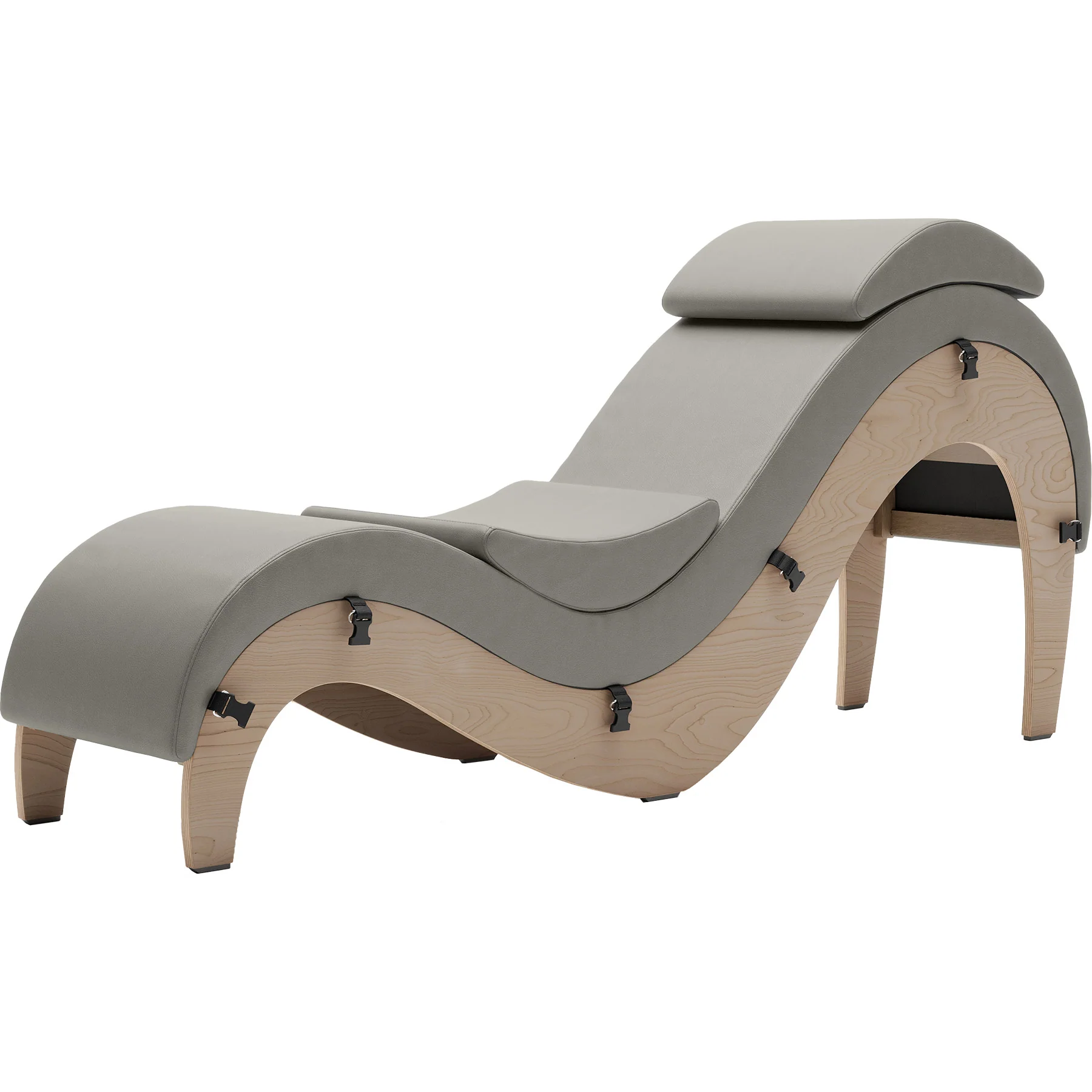 Liberator Supervio Luxury Chaise With Cuff Kit Restraints - Wood & SynLeather™ - Image 23
