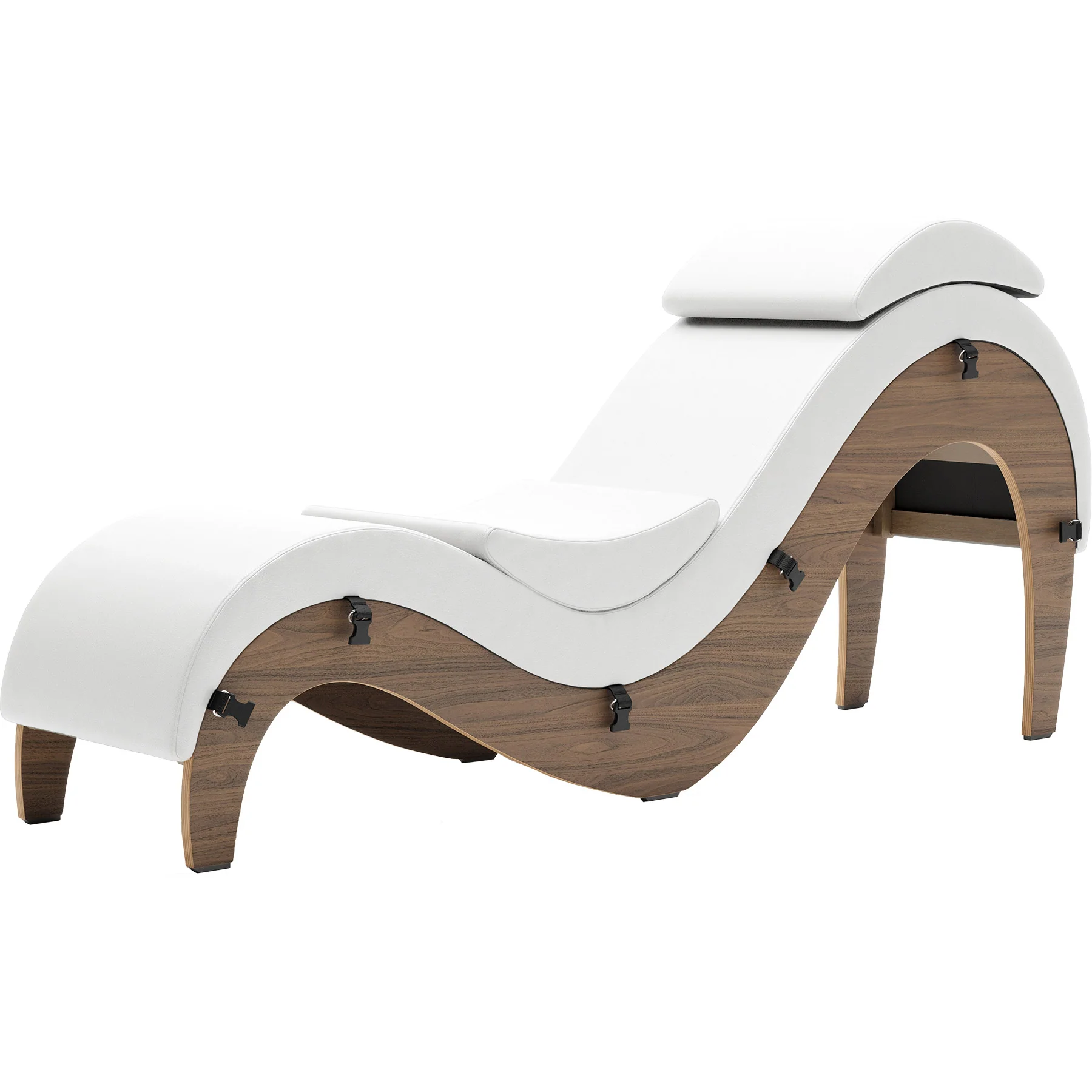 Liberator Supervio Luxury Chaise With Cuff Kit Restraints - Wood & SynLeather™ - Image 30