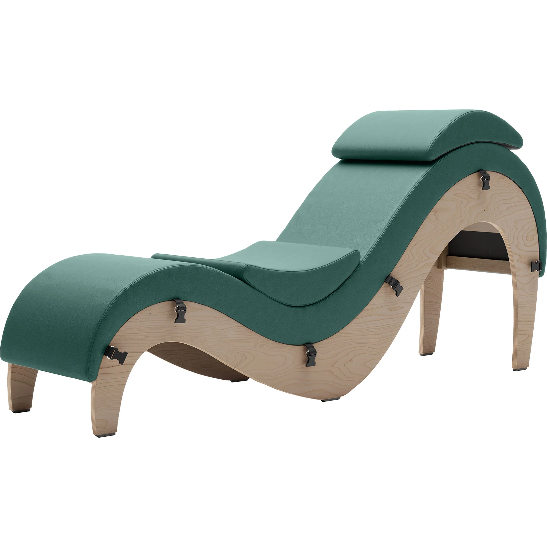 Liberator Supervio Luxury Chaise With Cuff Kit Restraints - Wood & SynLeather™ - Image 53