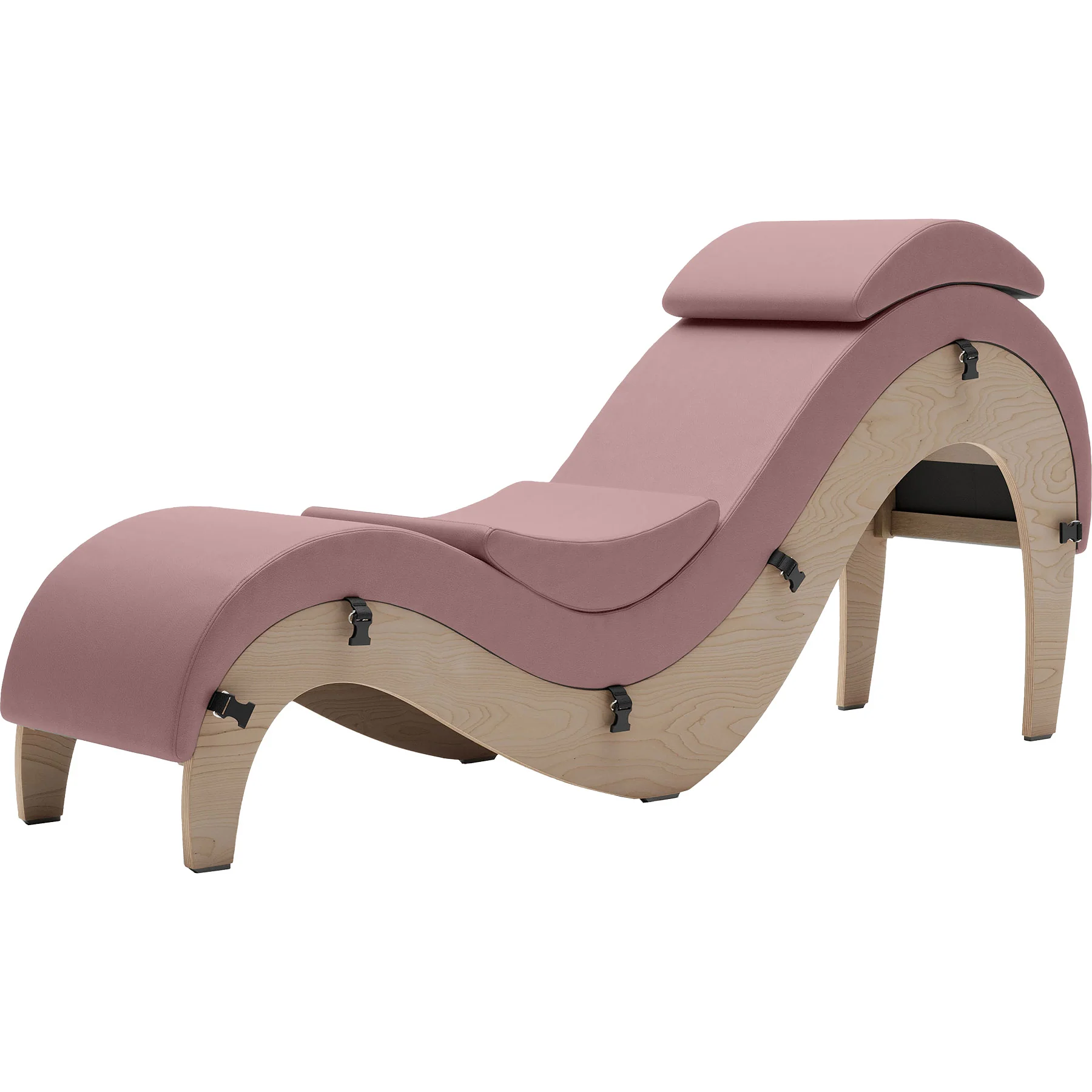 Liberator Supervio Luxury Chaise With Cuff Kit Restraints - Wood & SynLeather™ - Image 73