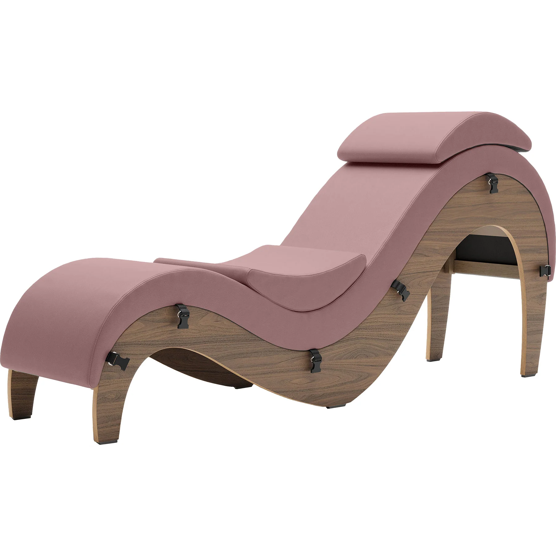 Liberator Supervio Luxury Chaise With Cuff Kit Restraints - Wood & SynLeather™ - Image 75