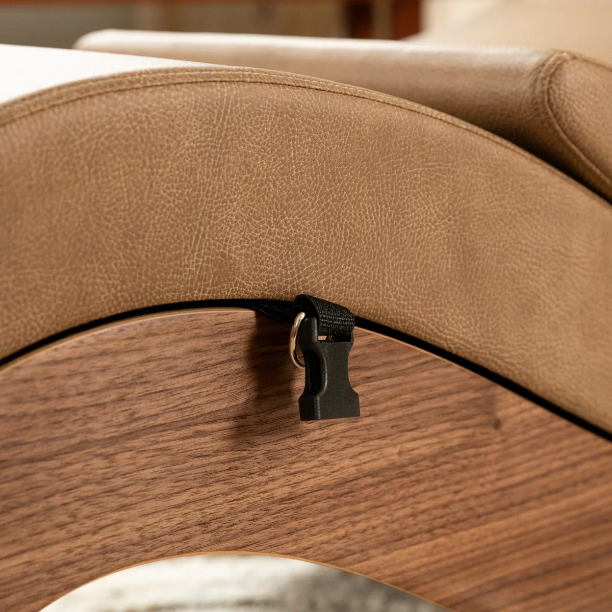 Liberator Supervio Luxury Chaise With Cuff Kit Restraints - Wood & SynLeather™ - Image 79
