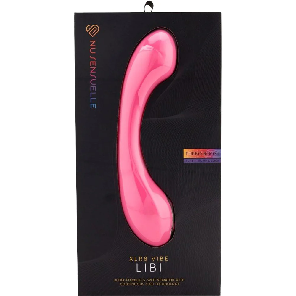 Libi XLR8 Silicone Flexible Rechargeable Waterproof G-Spot Vibrator By Nu Sensuelle - Deep Pink - Image 4