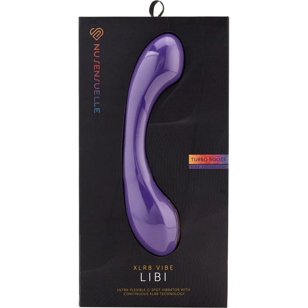 Libi XLR8 Silicone Flexible Rechargeable Waterproof G-Spot Vibrator By Nu Sensuelle - Deep Purple - Image 4