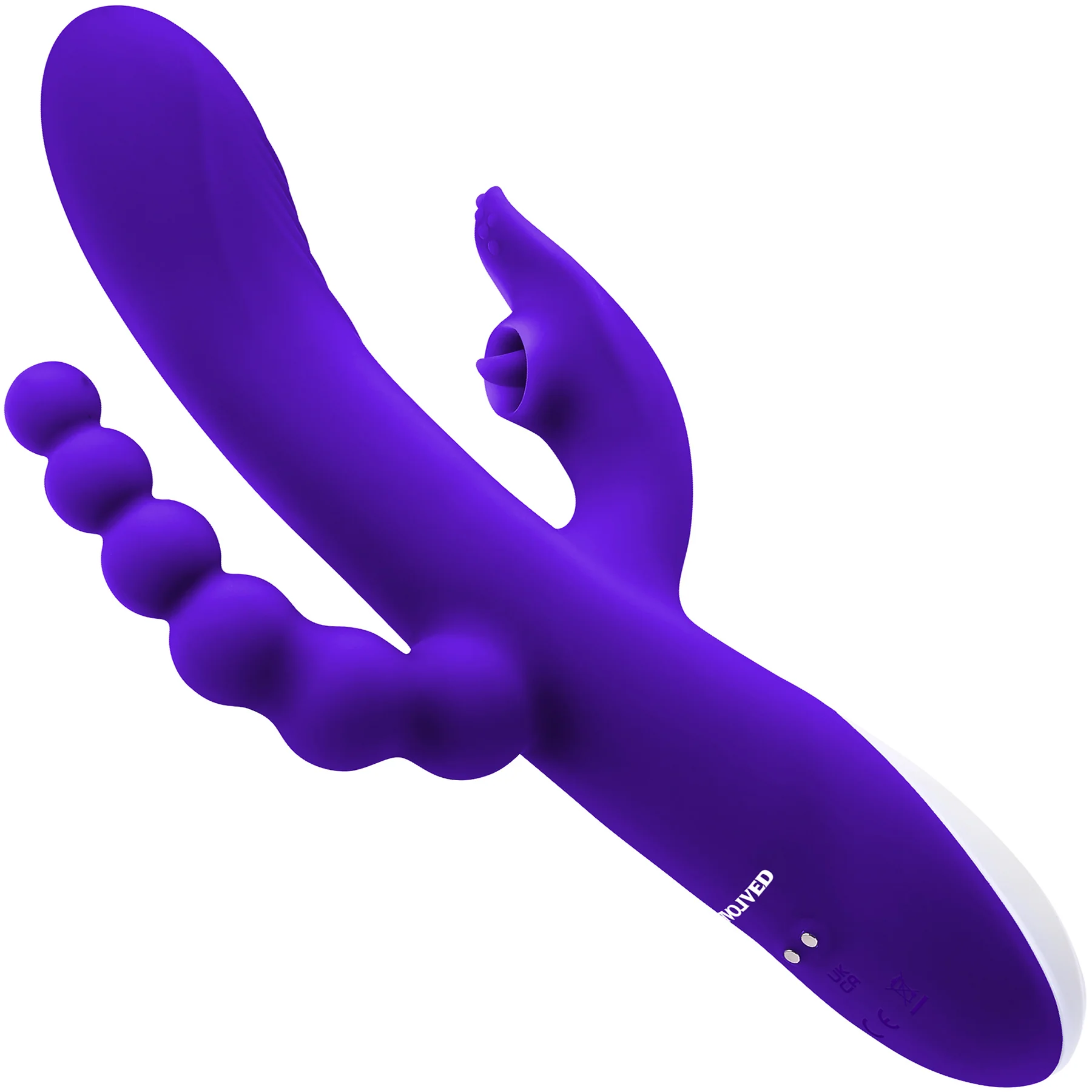 Lick Me Triple Stimulation Rechargeable Silicone Vibrator By Evolved Novelties - Image 3