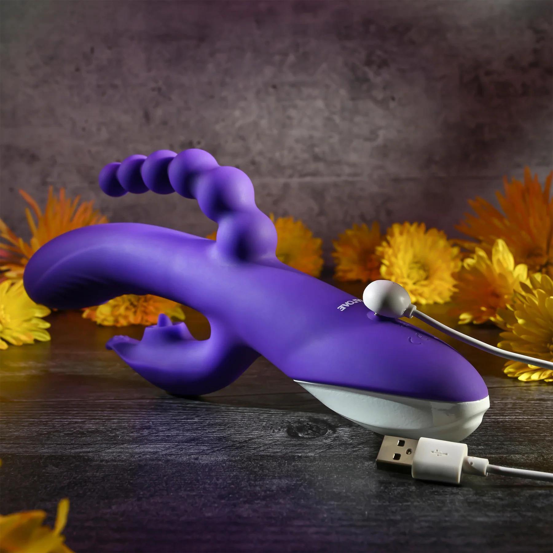 Lick Me Triple Stimulation Rechargeable Silicone Vibrator By Evolved Novelties - Image 8