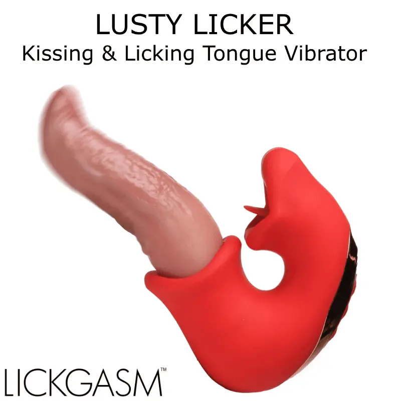 Lickgasm Lusty Licker Kissing & Licking Tongue Silicone Vibrator - Image 2