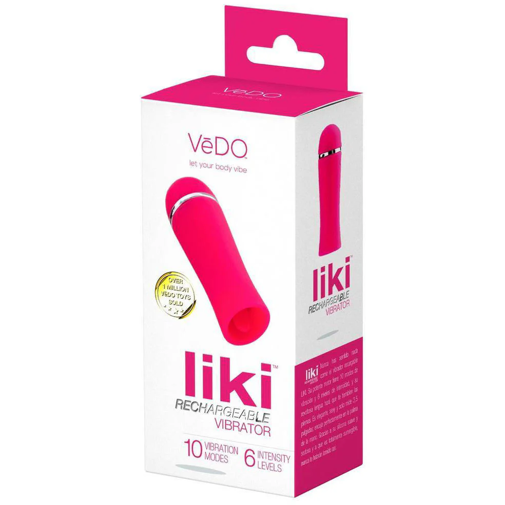 LIKI Rechargeable Silicone Clitoral Flicker Vibrator By VeDO - Foxy Pink - Image 3