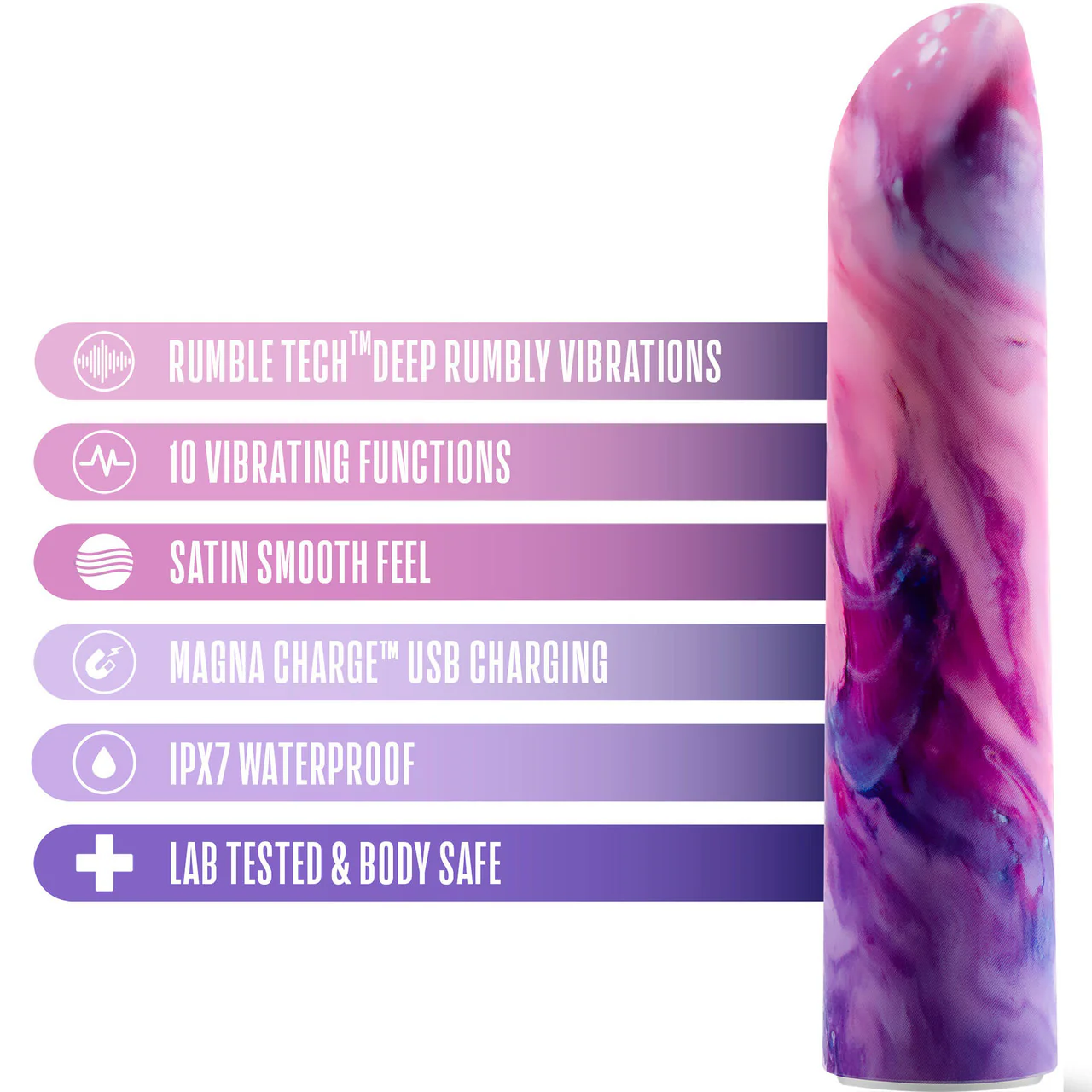 Limited Addiction Entangle Rechargeable Waterproof Power Vibe By Blush - Lilac - Image 5