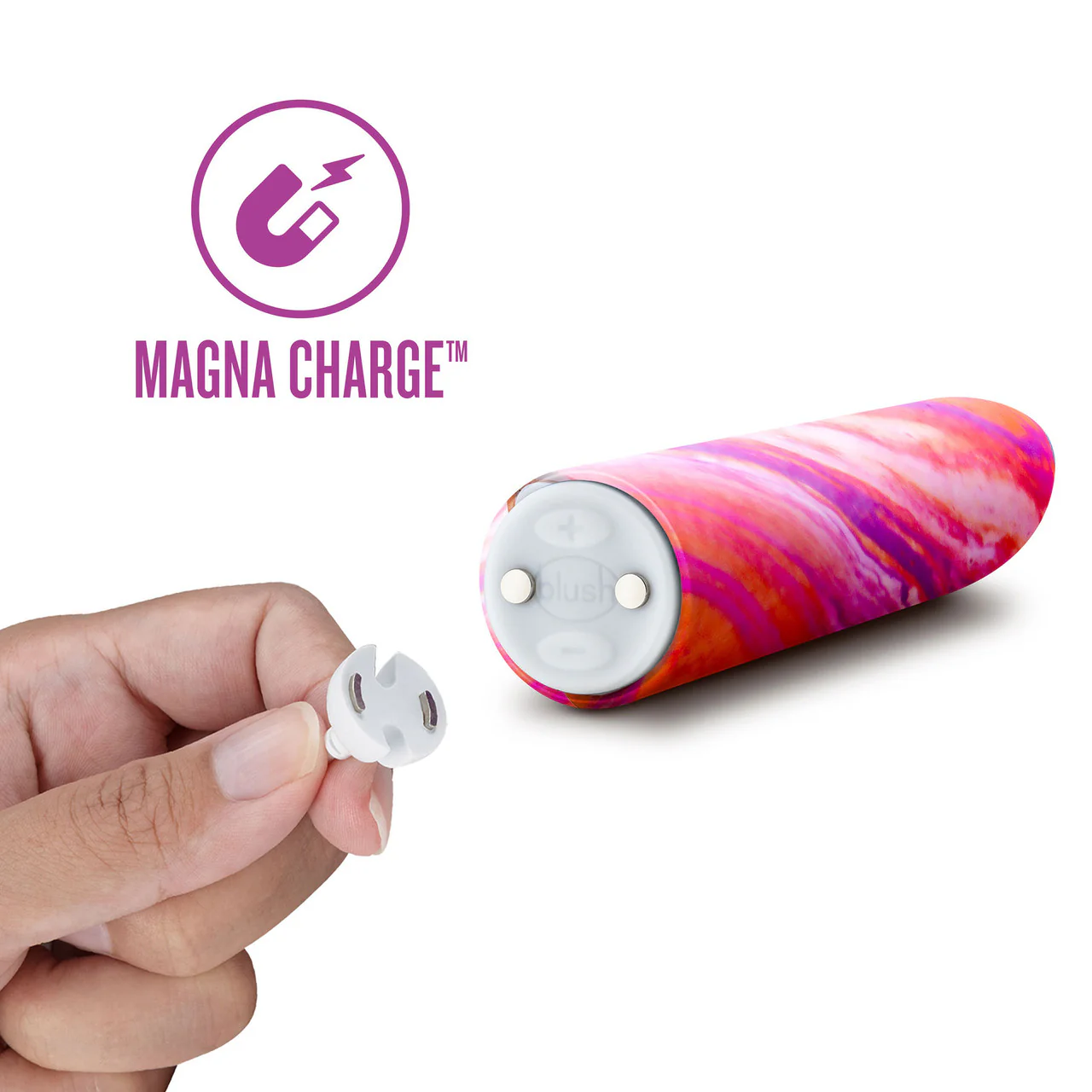 Limited Addiction Fiery Rechargeable Waterproof Power Vibe By Blush - Coral - Image 3