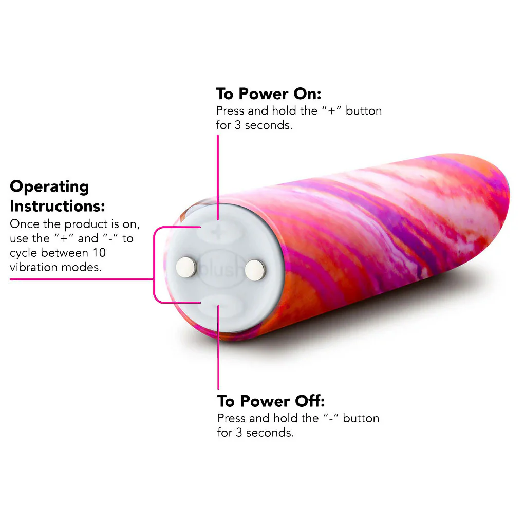 Limited Addiction Fiery Rechargeable Waterproof Power Vibe By Blush - Coral - Image 6